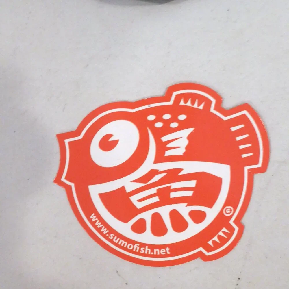 NEW SUMOFISH BRAND BLACK CLOTH FACE MASK FULL COLOR SCREEN PRINT FISH ADULT SIZE